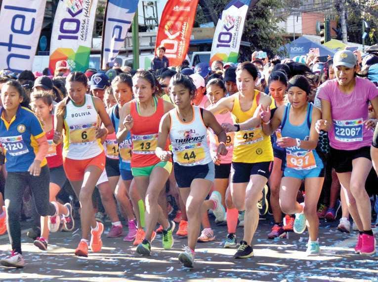 Carrera pedestre de 10K en El Alto