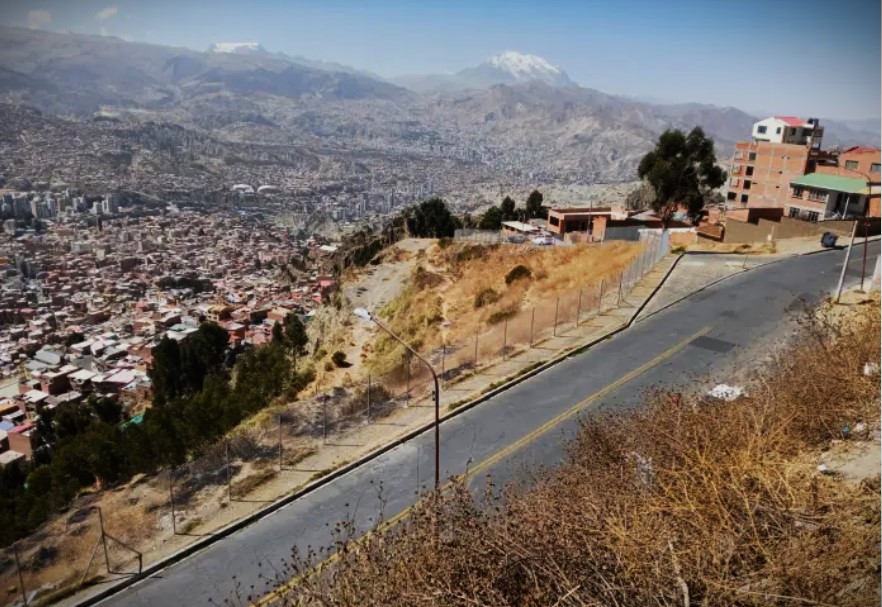 Preparan un mirador con un gigantesco letrero de La Paz