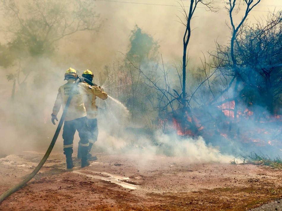 Pasajes para bomberos voluntarios que combaten incendios reduce 50%