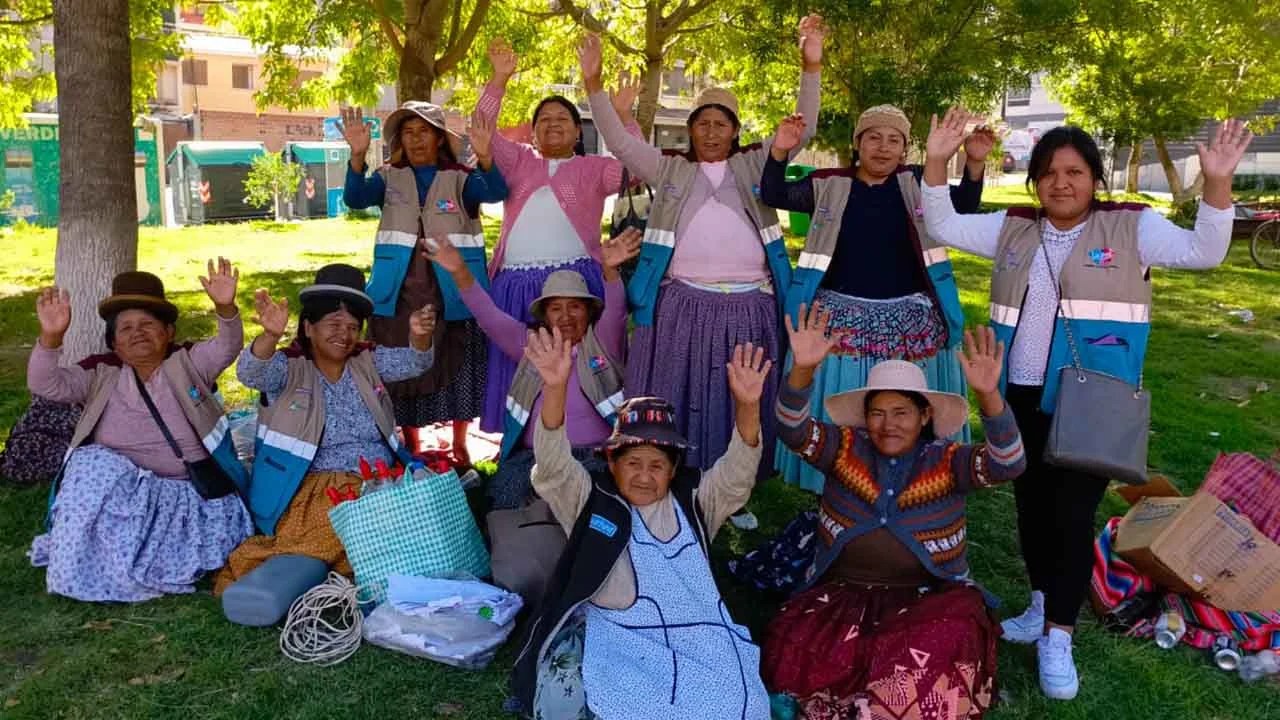 Una jornada de reciclaje en La Paz
