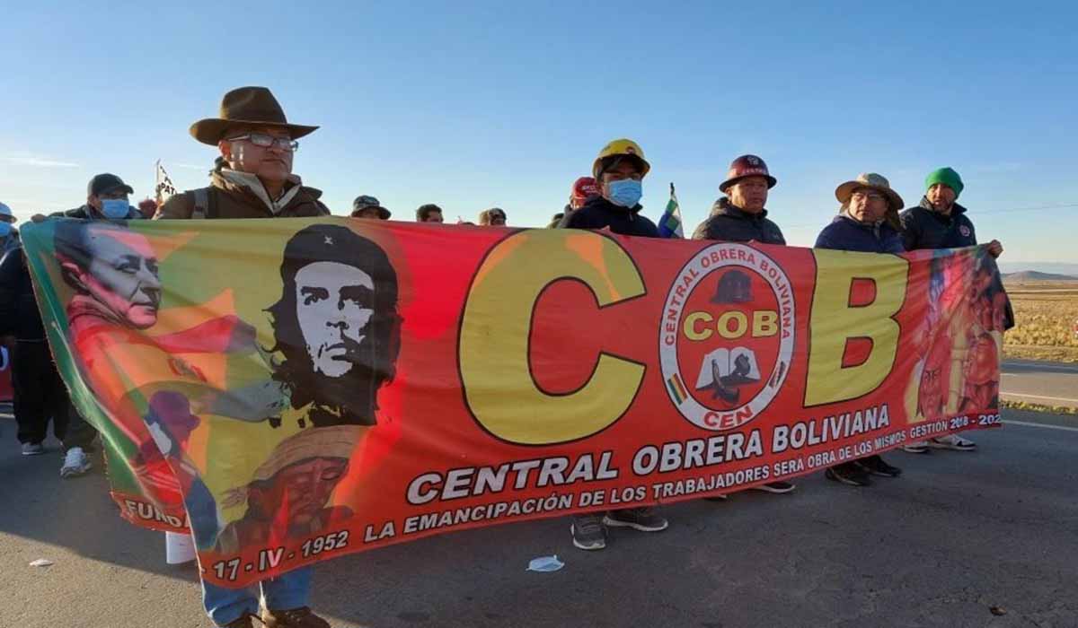 La COB convoca a marcha nacional en defensa de la democracia y la economía