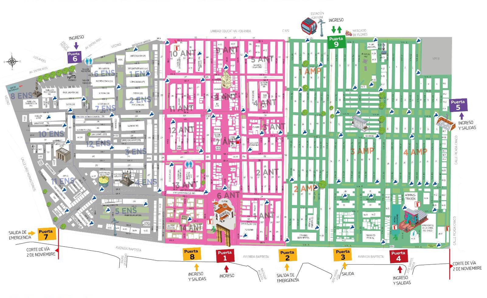 mapa cementerio General