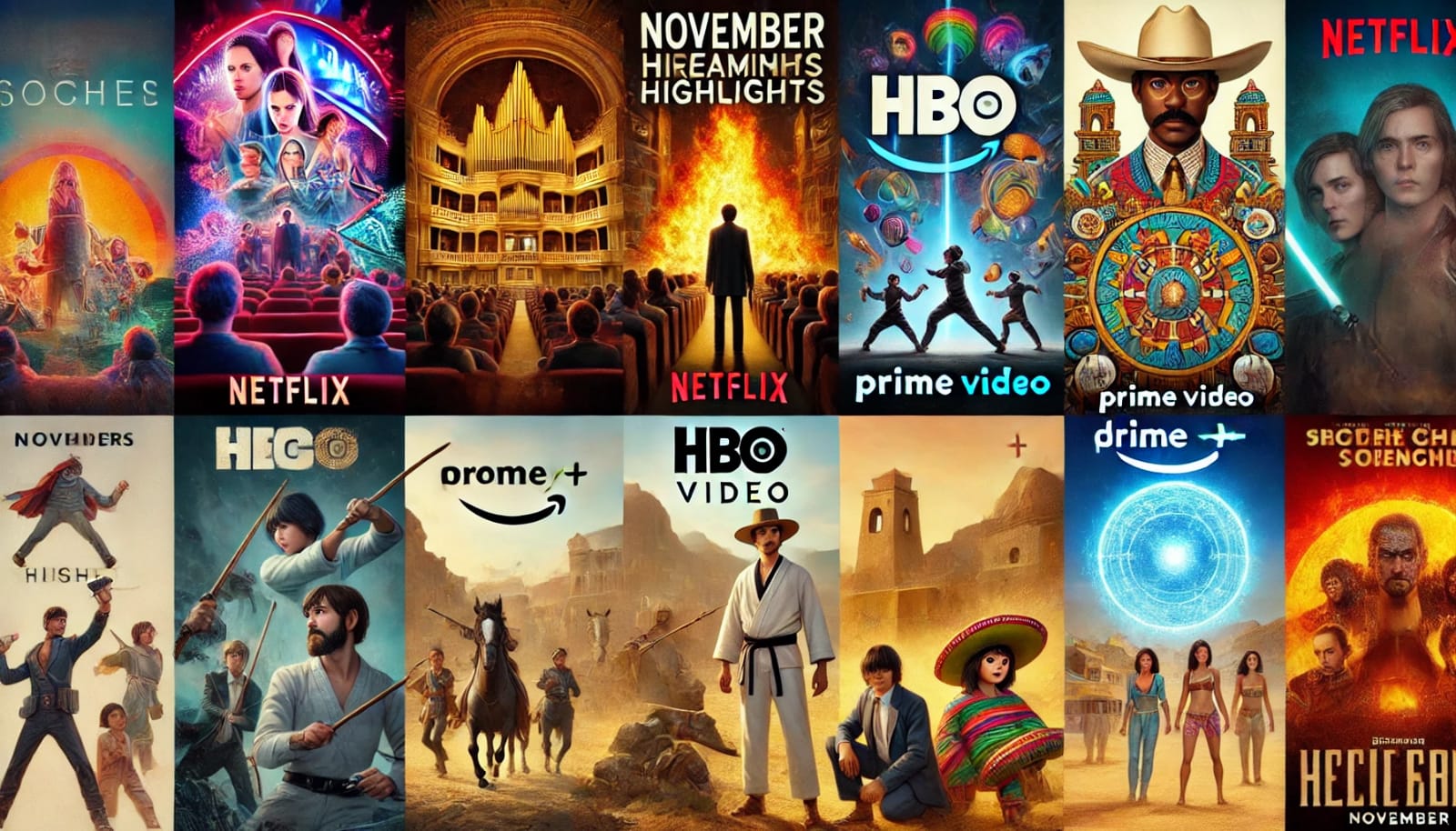 Este noviembre, las plataformas de streaming como Netflix, HBO, Prime Video y Disney+ se llenan de emocionantes estrenos.