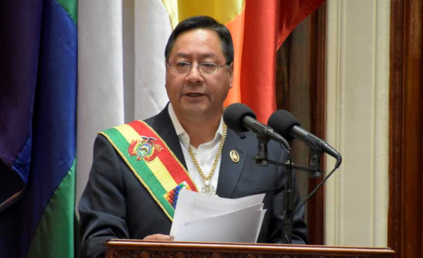 Arce cumple cuatro años en el poder y pide a los bolivianos unirse por la estabilidad del país