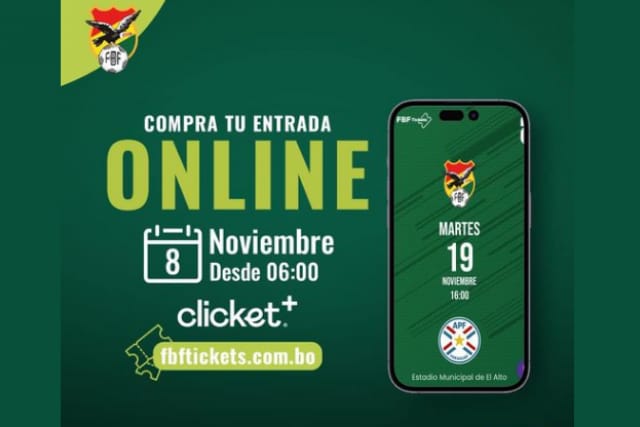 Gran demanda de entradas para el Bolivia-Paraguay provoca fallos en pagos