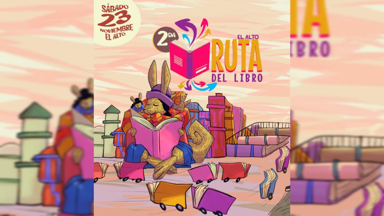 con la 2da Ruta del Libro en El Alto