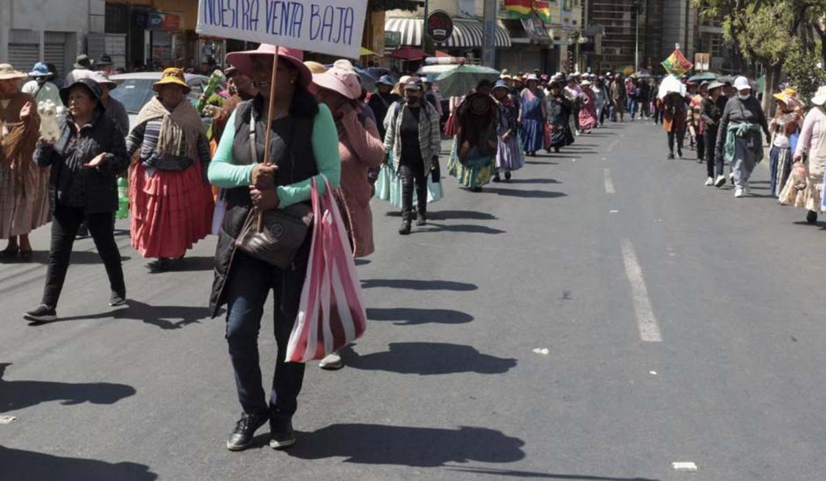 Sectores sociales marcharán por las calles de La Paz exigiendo soluciones a la crisis económica