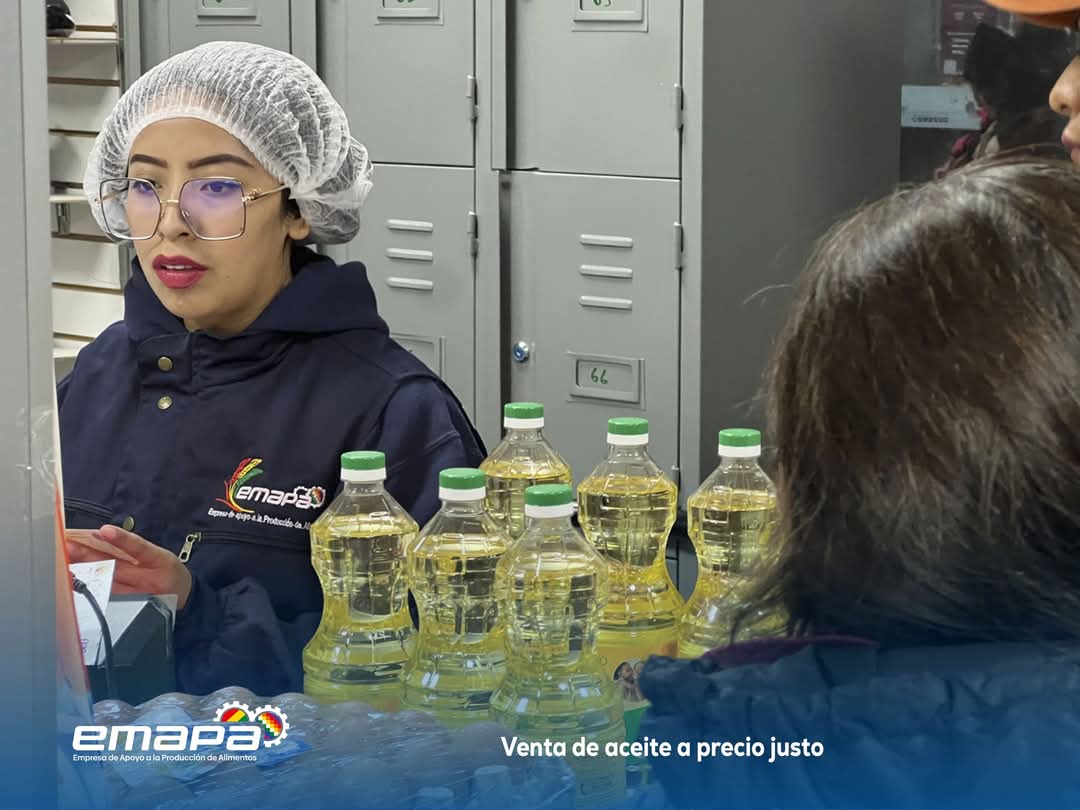 EMAPA busca cubrir la creciente demanda de aceite y arroz en Bolivia