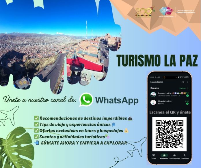 Descubre La Paz con un clic: Nuevo canal de WhatsApp para turismo