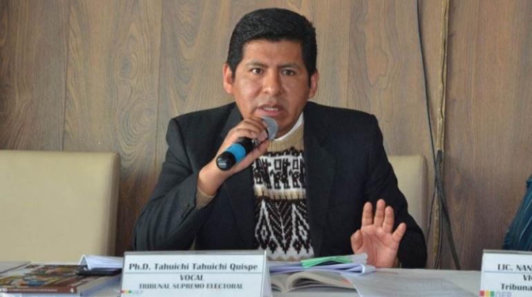 Tahuichi anuncia su salida del TSE tras las elecciones presidenciales