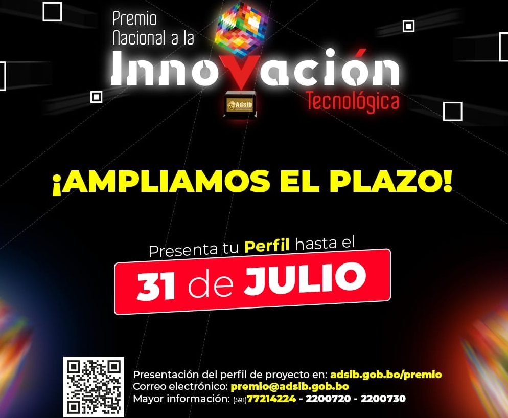 Amplían plazo para postular al Premio Nacional a la Innovación Tecnológica