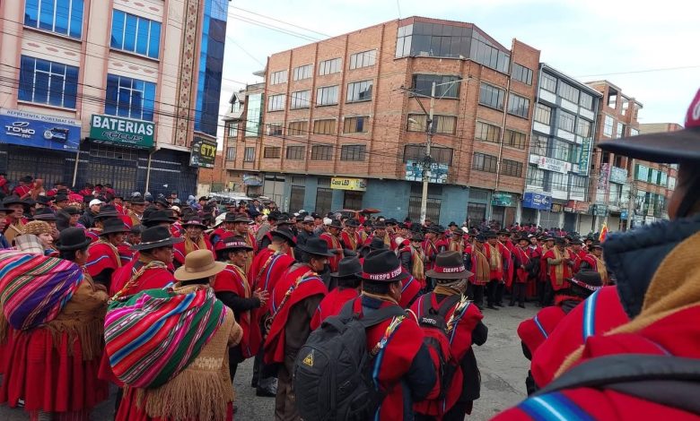 Bloqueo de los campesinos de La Paz