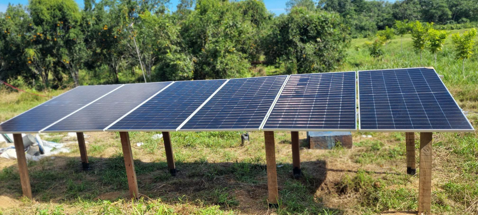 Evo inaugura su panel solar tras los apagones en el Trópico