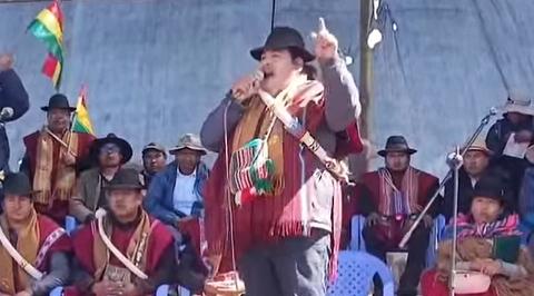 Vicente Salazar, ejecutivo de la Federación de Campesinos Túpac Katari.