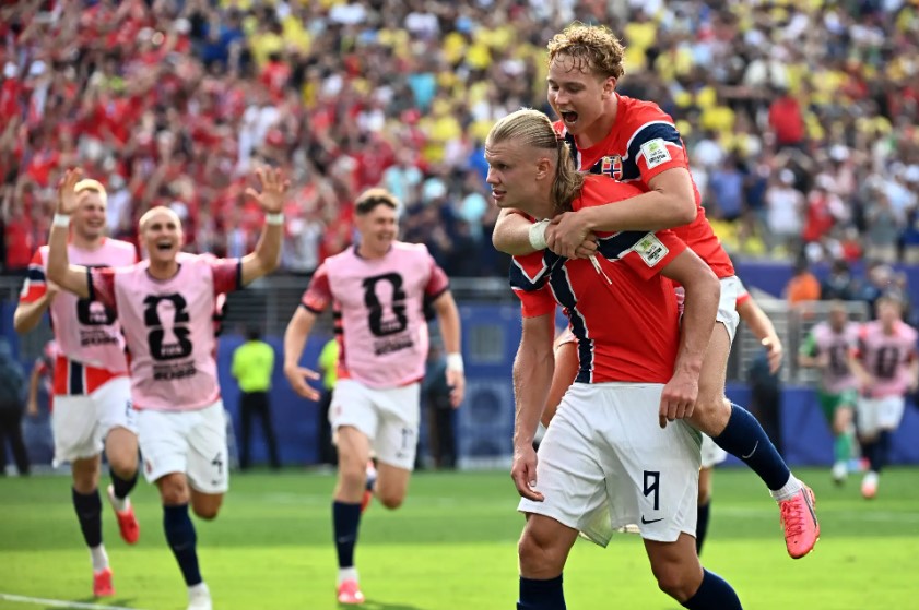 Noruega eliminó a Brasil con doblete de Haaland