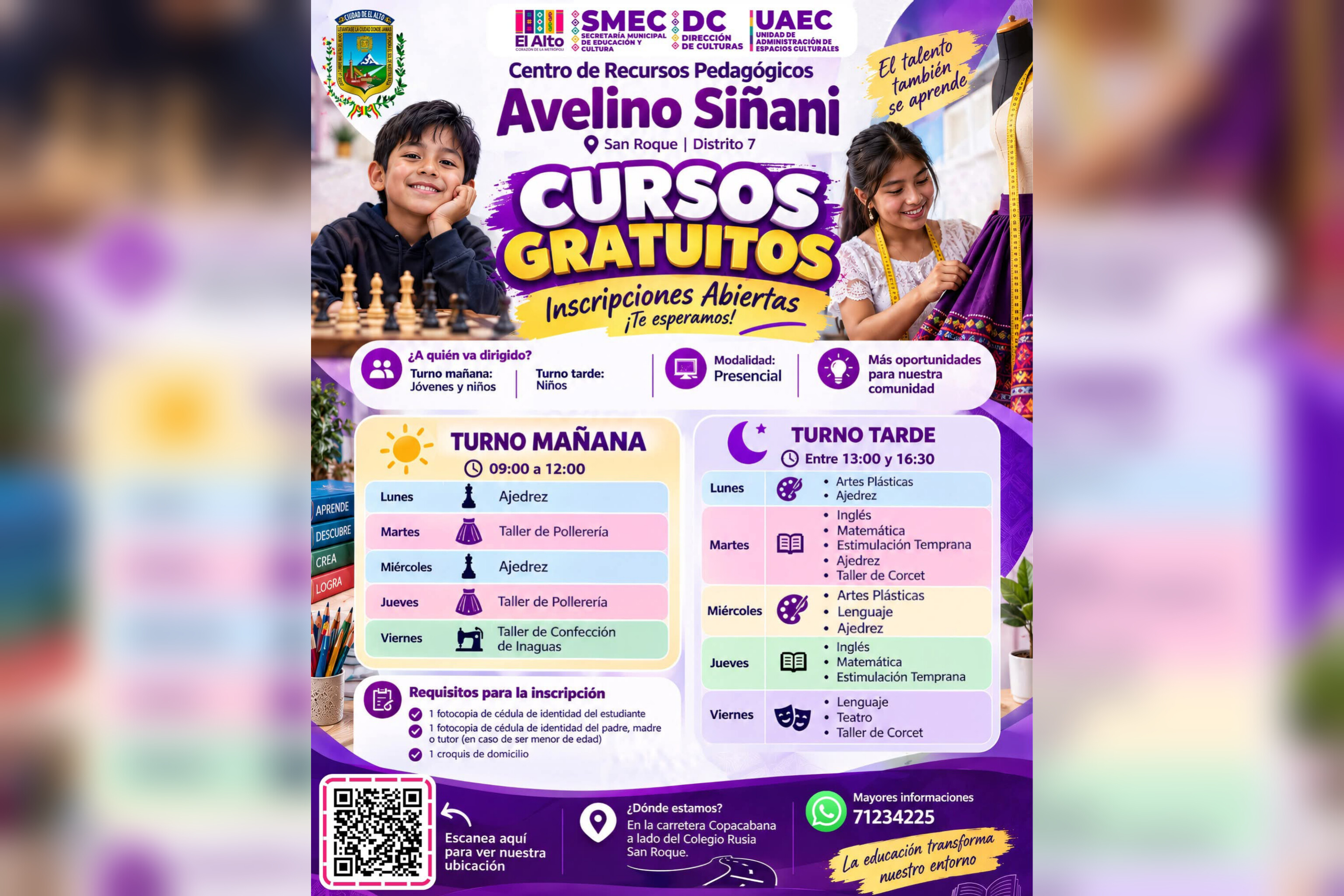 Cursos Avelino Solano El Alto
