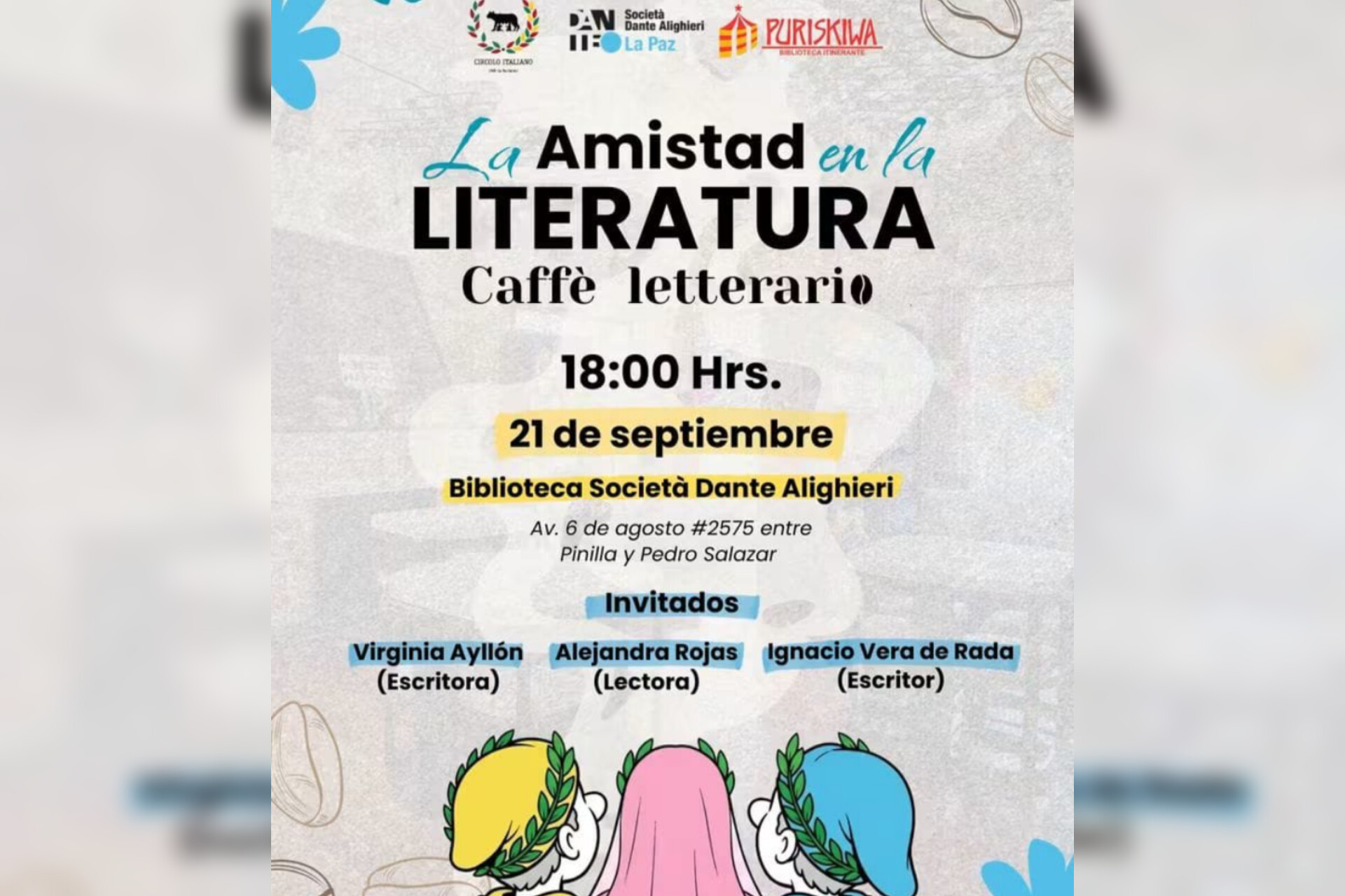 ¡La amistad también se lee! La Paz tendrá un encuentro literario este 21 de septiembre