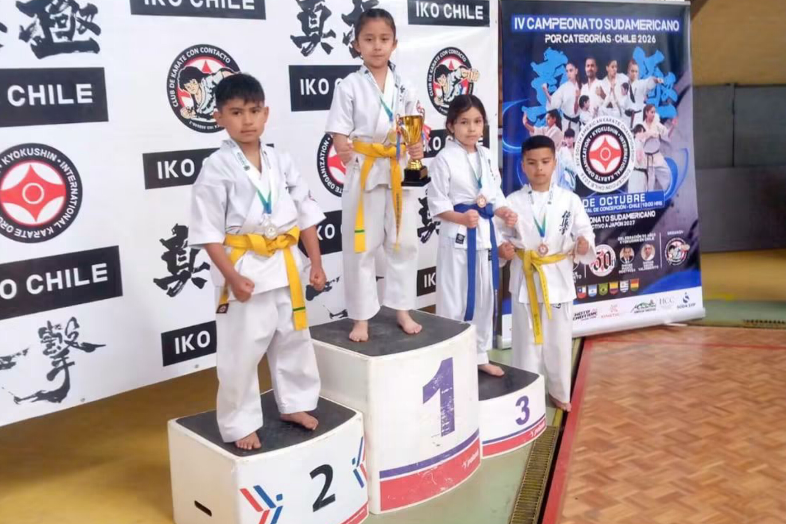 Orgullo boliviano! Carla Flores, de 9 años, gana el oro sudamericano de karate